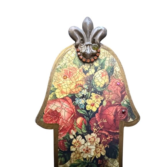 Michal Negrin Floral Hamsa - Picture 2 of 5